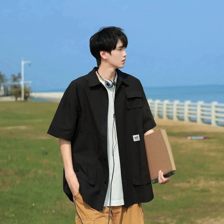 Work Shirt Short-Sleeved Shirt Jacket