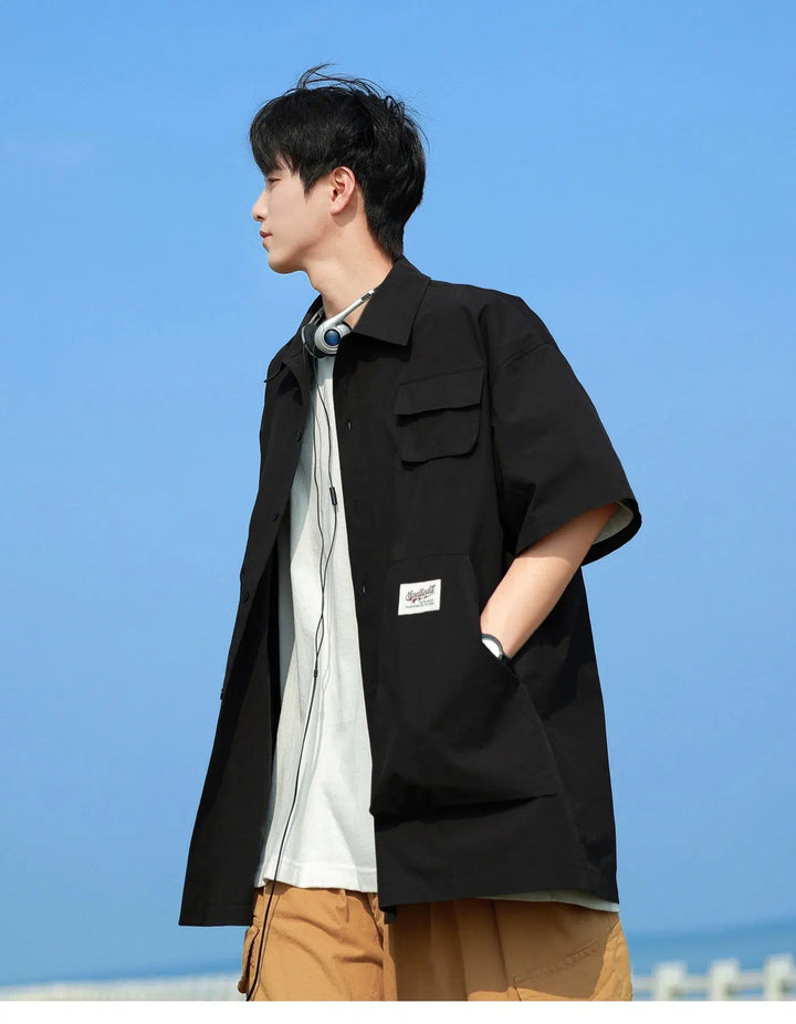 Work Shirt Short-Sleeved Shirt Jacket