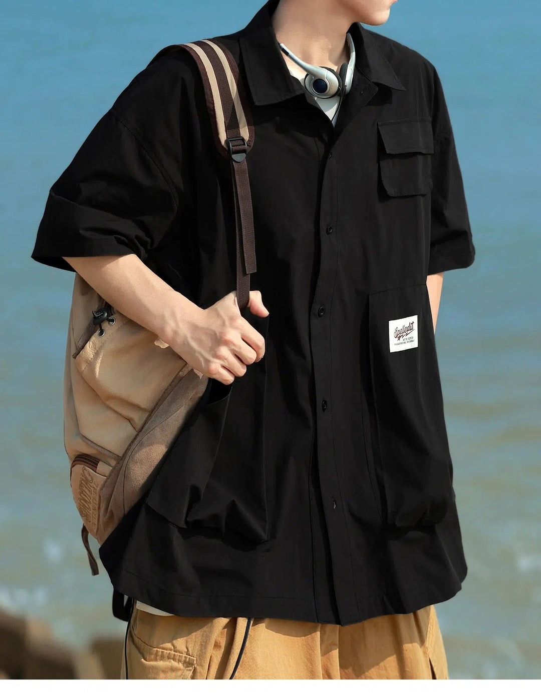 Work Shirt Short-Sleeved Shirt Jacket