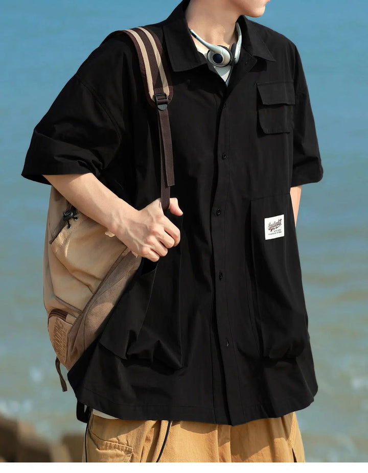 Work Shirt Short-Sleeved Shirt Jacket