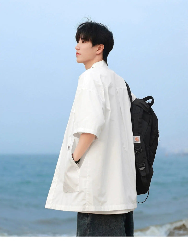 Work Shirt Short-Sleeved Shirt Jacket