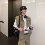 Workwear Sleeveless Denim Jacket & Jeans