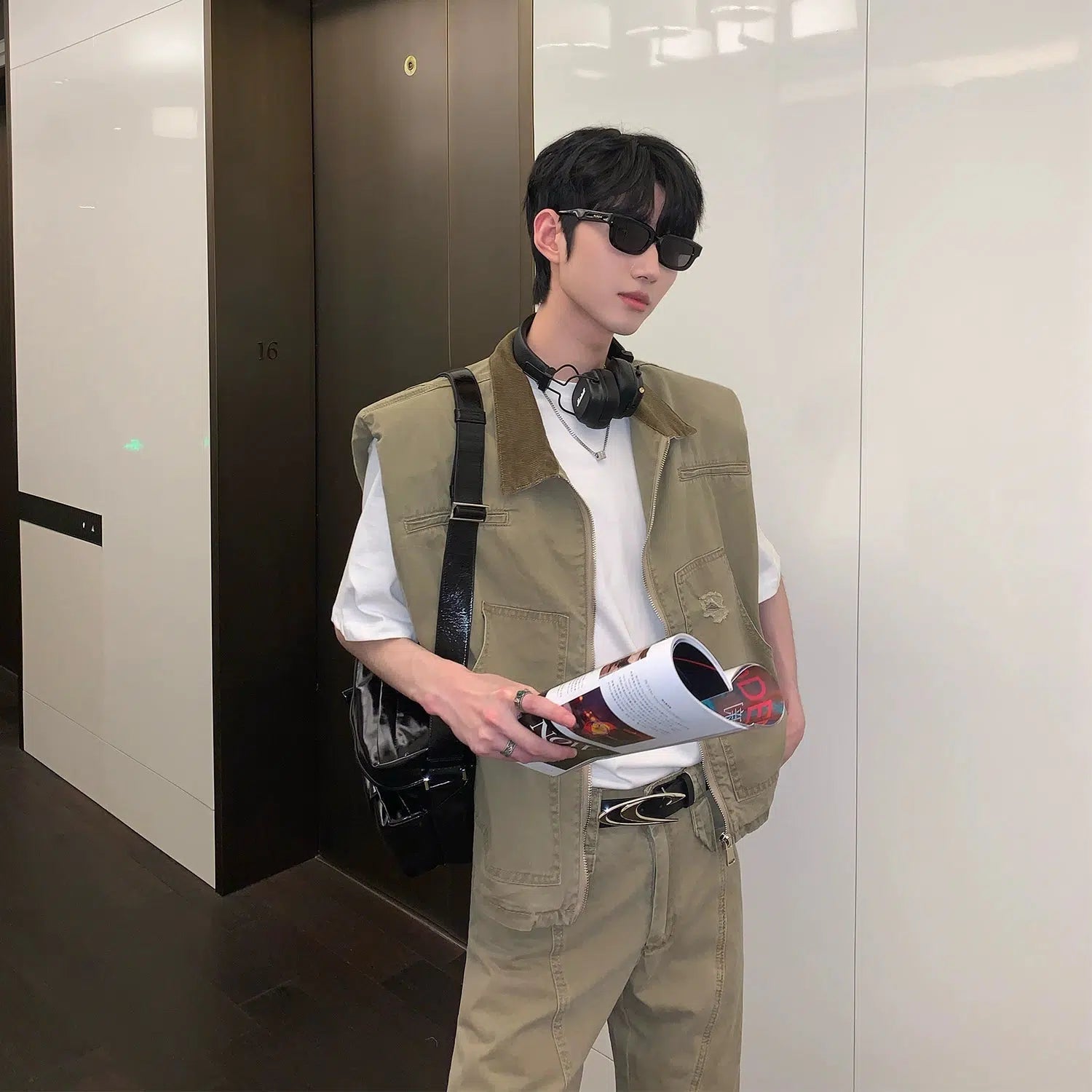 Workwear Sleeveless Denim Jacket & Jeans