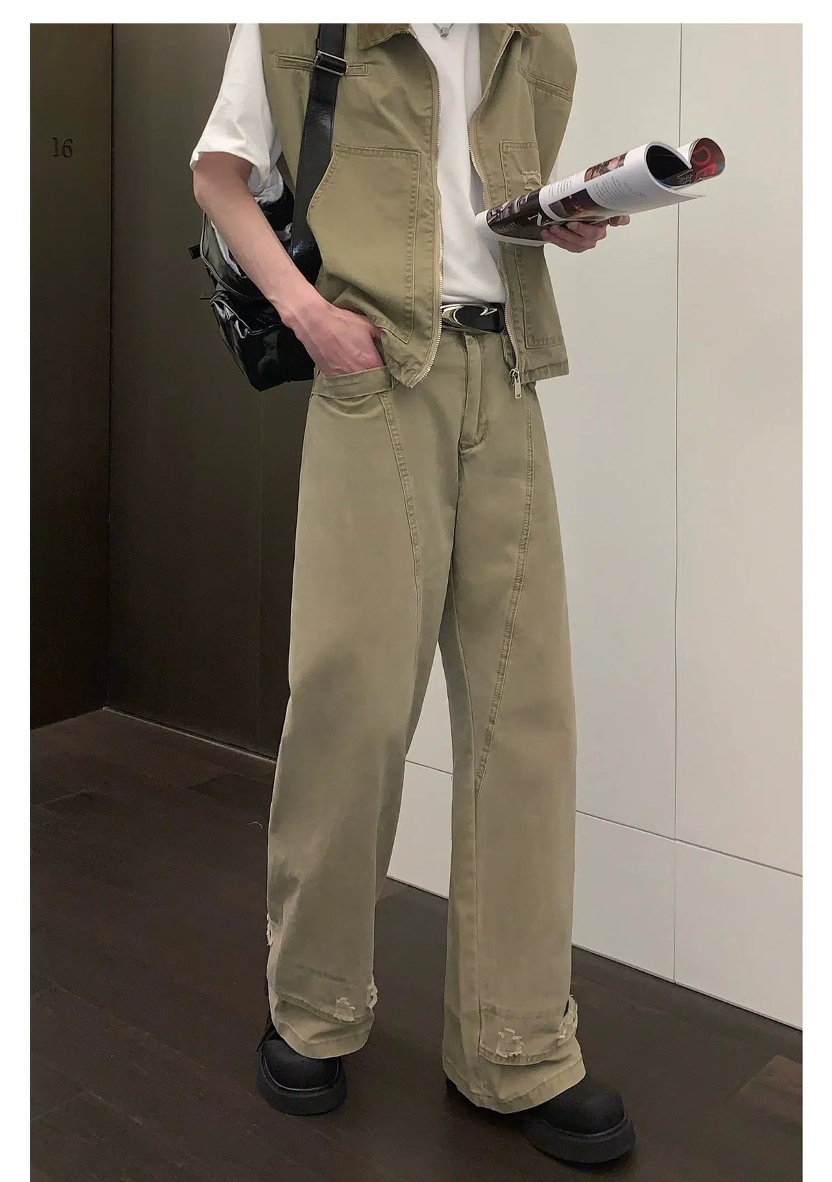 Workwear Sleeveless Denim Jacket & Jeans