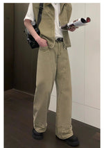 Workwear Sleeveless Denim Jacket & Jeans