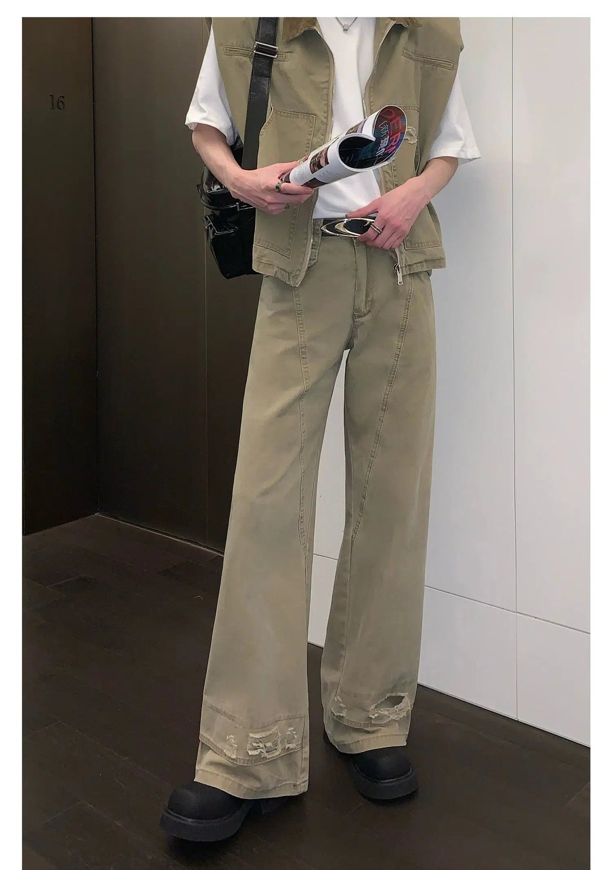 Workwear Sleeveless Denim Jacket & Jeans