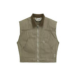 Workwear Sleeveless Denim Jacket & Jeans