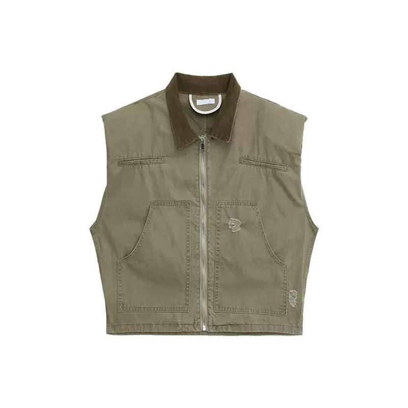 Workwear Sleeveless Denim Jacket & Jeans