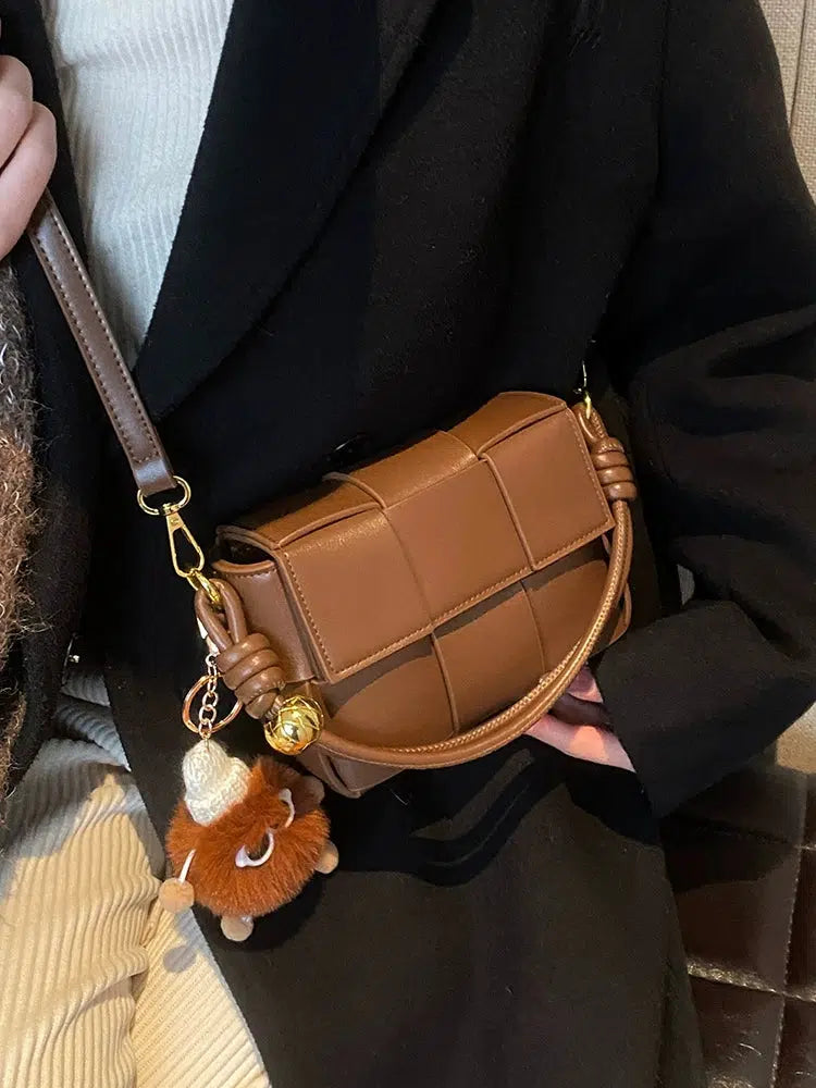 Woven Square Crossbody Bag