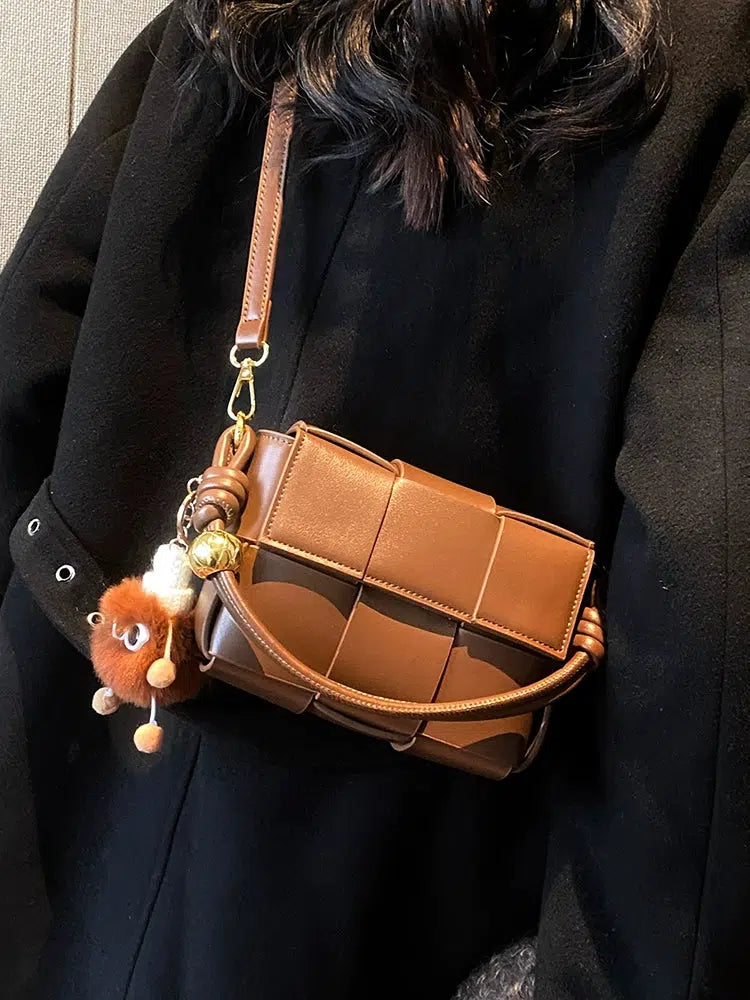 Woven Square Crossbody Bag