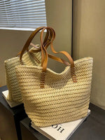 Woven Straw Tote Bag