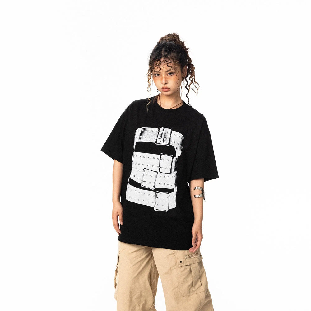 Wrap Belt Graphic T-shirt