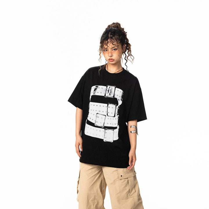 Wrap Belt Graphic T-shirt