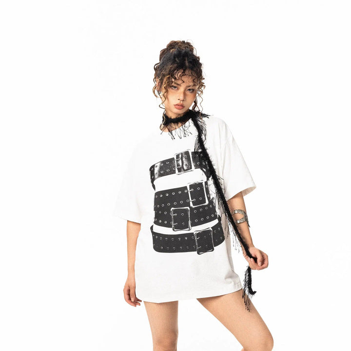 Wrap Belt Graphic T-shirt
