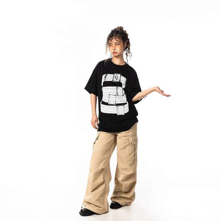 Wrap Belt Graphic T-shirt