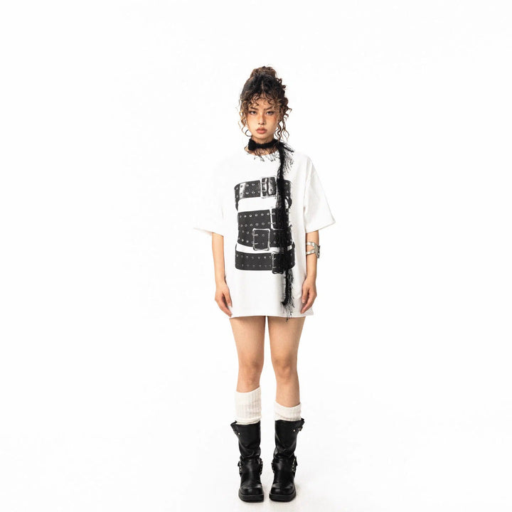 Wrap Belt Graphic T-shirt