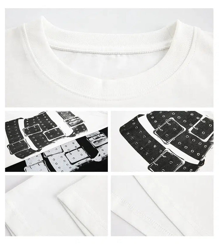 Wrap Belt Graphic T-shirt
