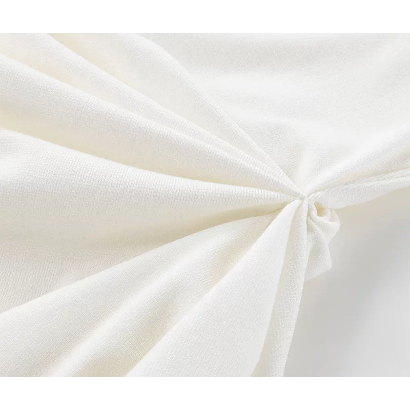 Asymmetrical Knot Front Long Sleeve Pullover Top 3