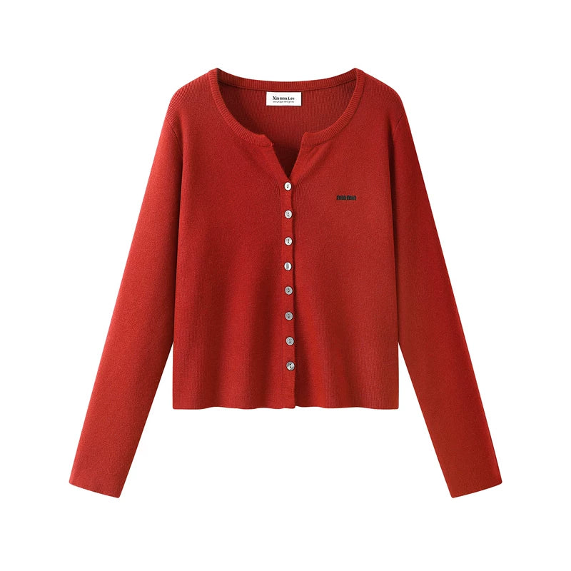 7198982:45514124,6185787434392,7198982:45514124,6185787434393,6185787434392,6185787434393, Button Front Knit Cardigan Sweater Top
