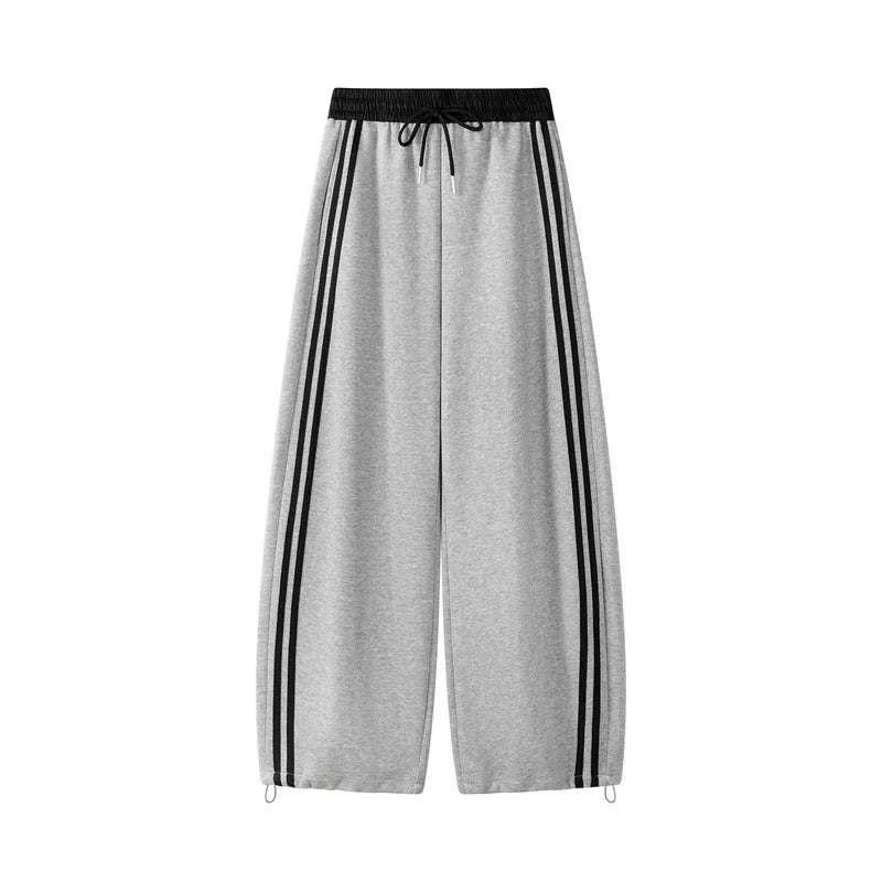 1627207:28332,6178338790860,1627207:28332,6178338790861,1627207:28332,6178338790862,6178338790860,6178338790861,6178338790862, Striped Wide Leg Drawstring Sports Pants