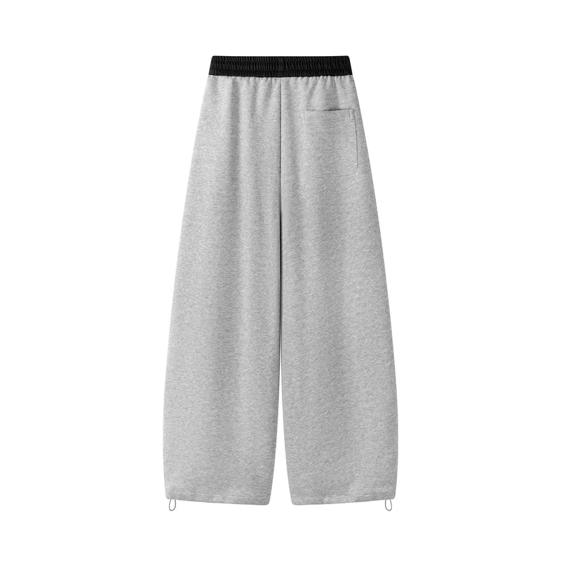 Striped Wide Leg Drawstring Sports Pants 2