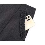 Lace Trim Wide-Leg Suit Shorts Pants 3