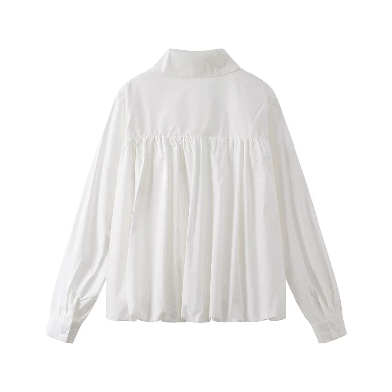 Peter Pan Collar Button Front Blouse 2