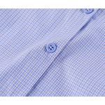 Plaid Tie Neck Button-Up Shirt Blouse 4