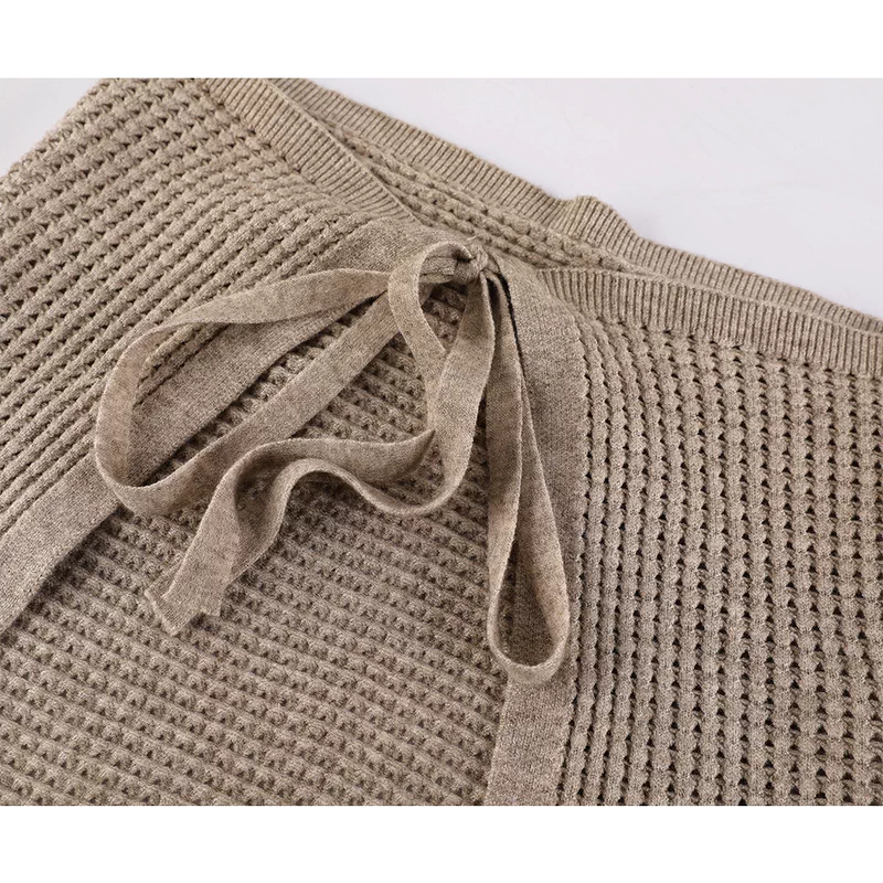 Knit Sweater and Pants Tie-Waist Set 3