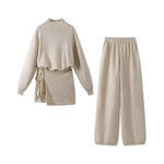 1627207:16417227,6004961497108,1627207:16417227,6004961497107,1627207:16417227,6004961497109,6004961497108,6004961497107,6004961497109, Knit Sweater and Pants Tie-Waist Set