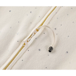 Rhinestone Knit Zip Cardigan Stand Collar Sweater 4