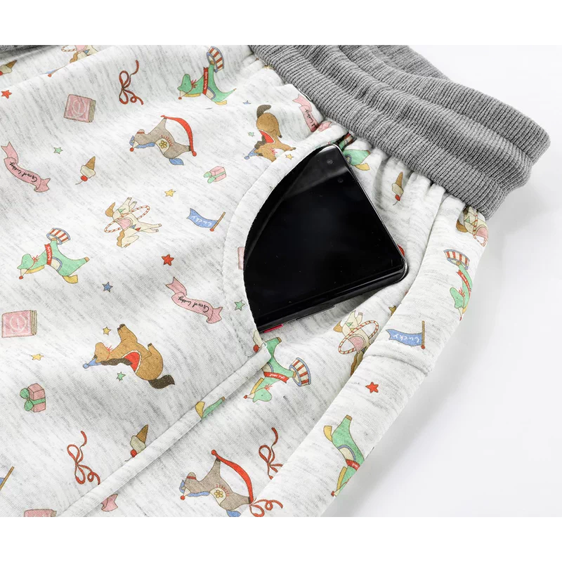 Floral Print Loose Fit Casual Pants 3