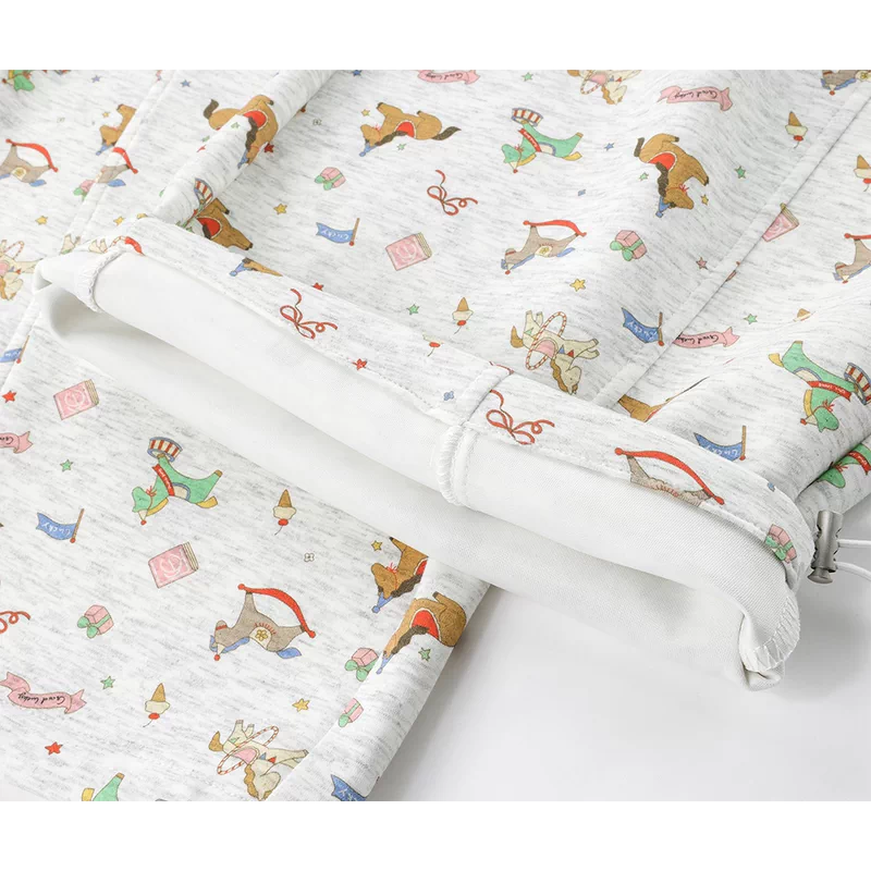 Floral Print Loose Fit Casual Pants 4