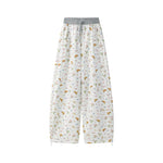 6188524206366,6188524206367,6188524206368, Floral Print Loose Fit Casual Pants