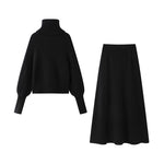 Cable Knit Sweater and Skirt Set 2