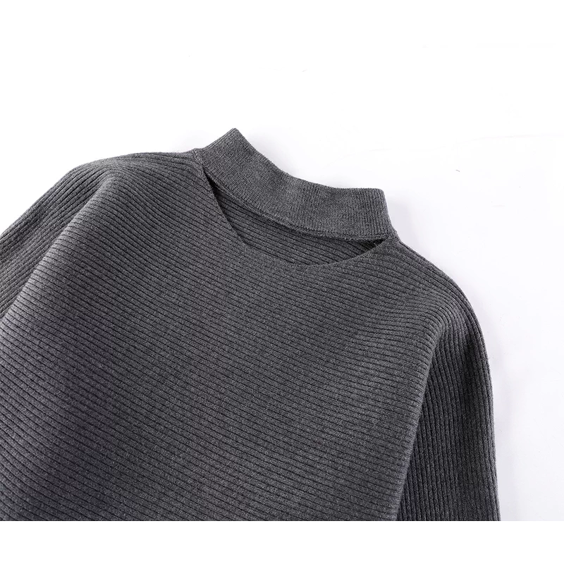 Knit Peplum Sweater and A-Line Skirt Set 3