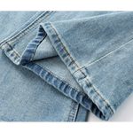 High Waist Distressed Denim Flare Pants 4