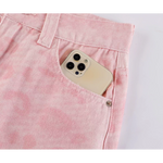 High Waisted Tie-Dye Wide Leg Jeans Pants 3