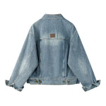 Stand Collar Retro Denim Jacket 2