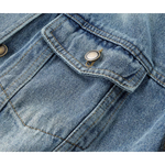 Stand Collar Retro Denim Jacket 4