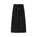 6023446529161,6023446529162,6023446529163, High-Waisted Drawstring Knit Midi Skirt
