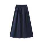 High-Waisted Asymmetric Elastic Midi Skirt 2