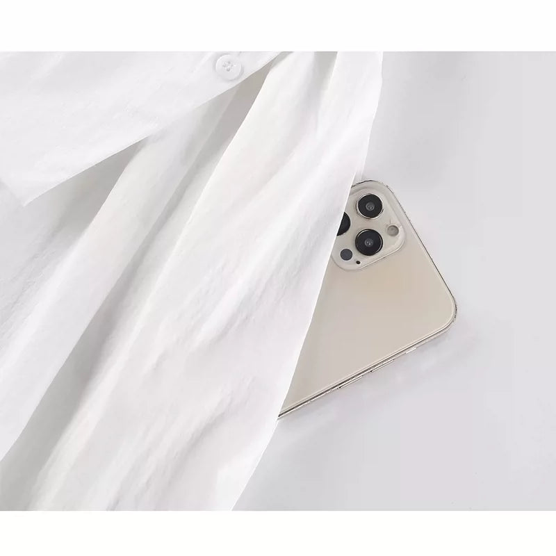 High-Waisted Asymmetric Elastic Midi Skirt 3