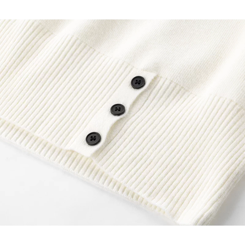 Knit Faux Layered Collared Pullover Shirt Top 4