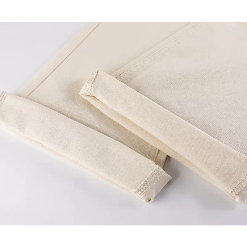 High Waist Flared Soft Denim Pants 4