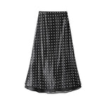 ,20656:28341,6013784101520,20656:28341,6013784101521,20656:28341,6013784101522,6013784101520,6013784101521,6013784101522, Polka Dot Mesh Patchwork Midi Skirt