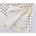 Polka Dot Mesh Patchwork Midi Skirt 4