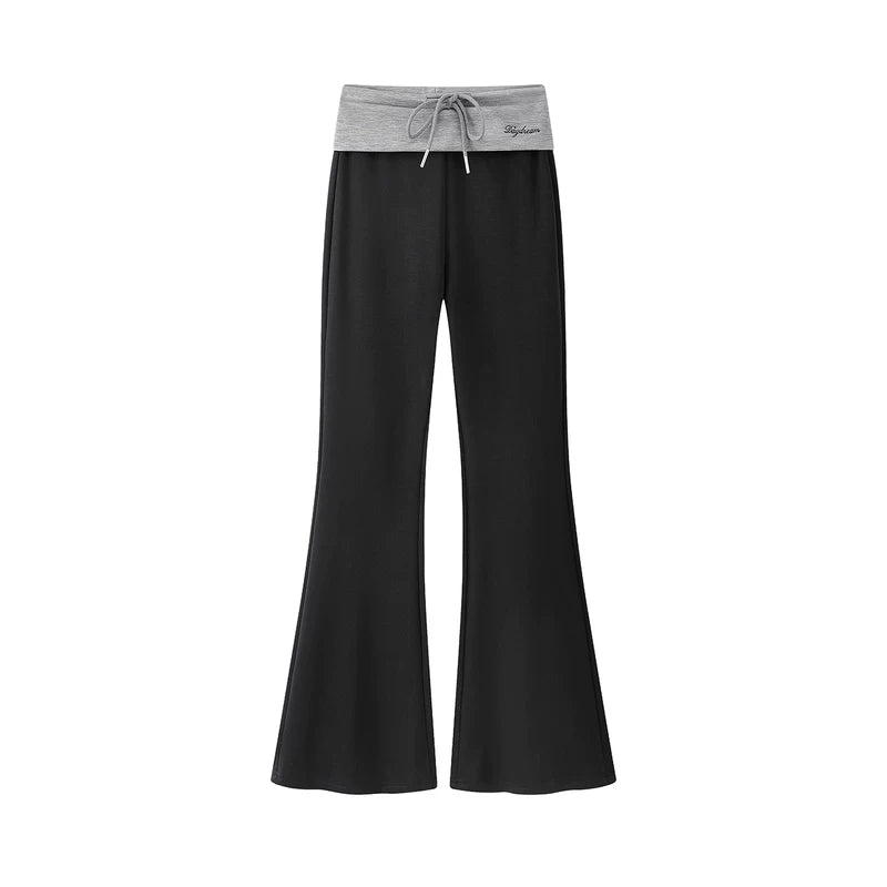 6189887014940,6189887014941,6189887014942, Low Waist Slim Fit Flared Lounge Pants