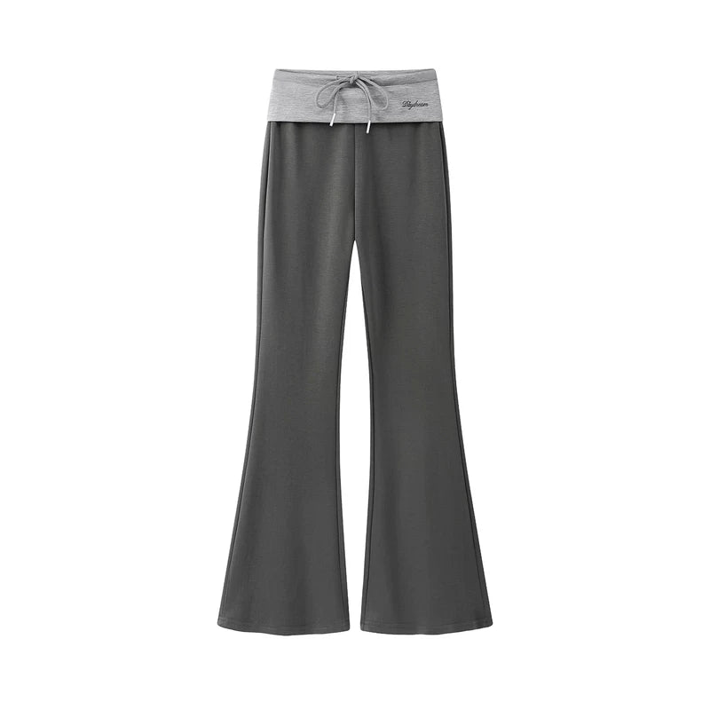 6189887014943,6189887014944,6189887014945, Low Waist Slim Fit Flared Lounge Pants