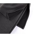 Elastic Flare Pants with Draped Overlay Waist 3